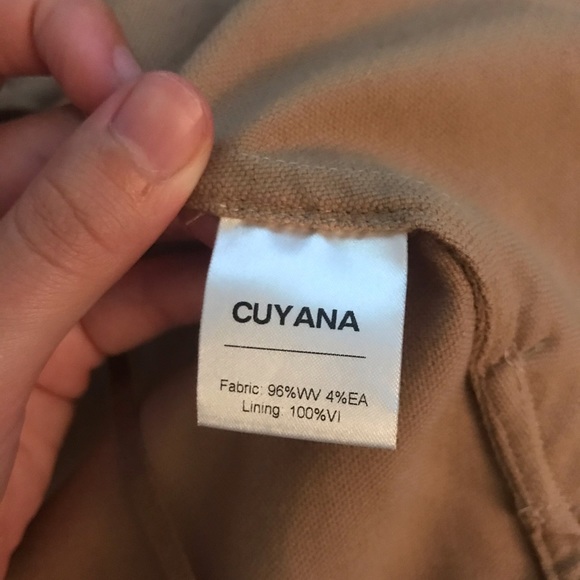 Cuyana wool blend wrap midi skirt camel tan beige - Picture 5 of 7